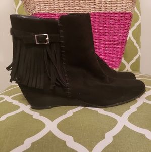 Black boutique booties